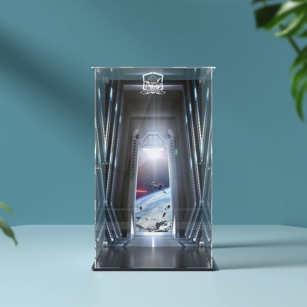 Демонстрационная коробка для конструктора lego 75255 яркий дисплей Yoda прозрачная