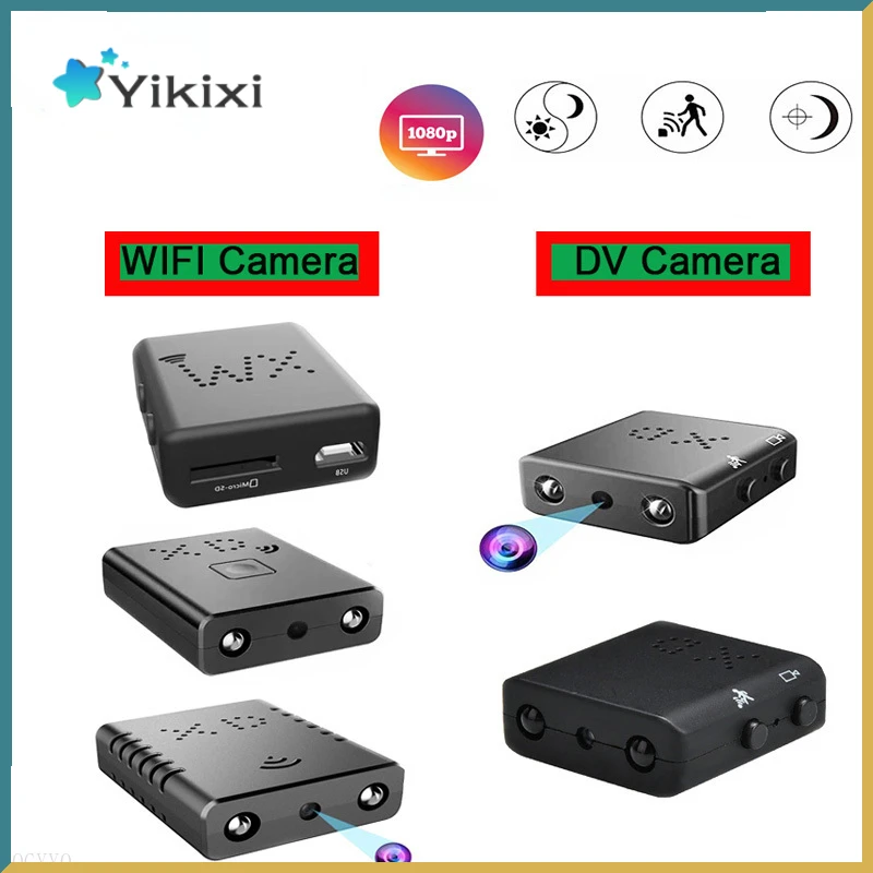 

Мини-камера 4K 1080P Full HD с ночным видением, поддержкой TF-карты 128 ГБ