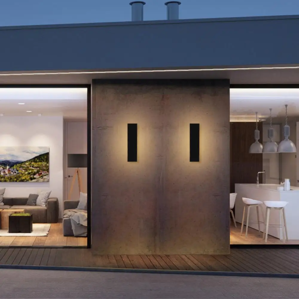 

Garden Porch Sconce Light 2023 Waterproof Aluminum Led Strip Newest Garden Decoration Wall Lamp Hot Modern Outdoor Long