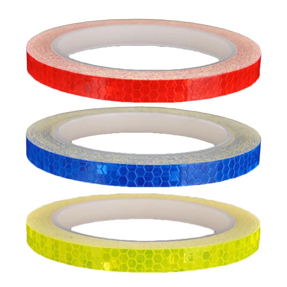 

3pcs Reflective Tape Sturdy Durable Waterproof Prime Reflective Tape for Vehicle Car Bike Car accessories