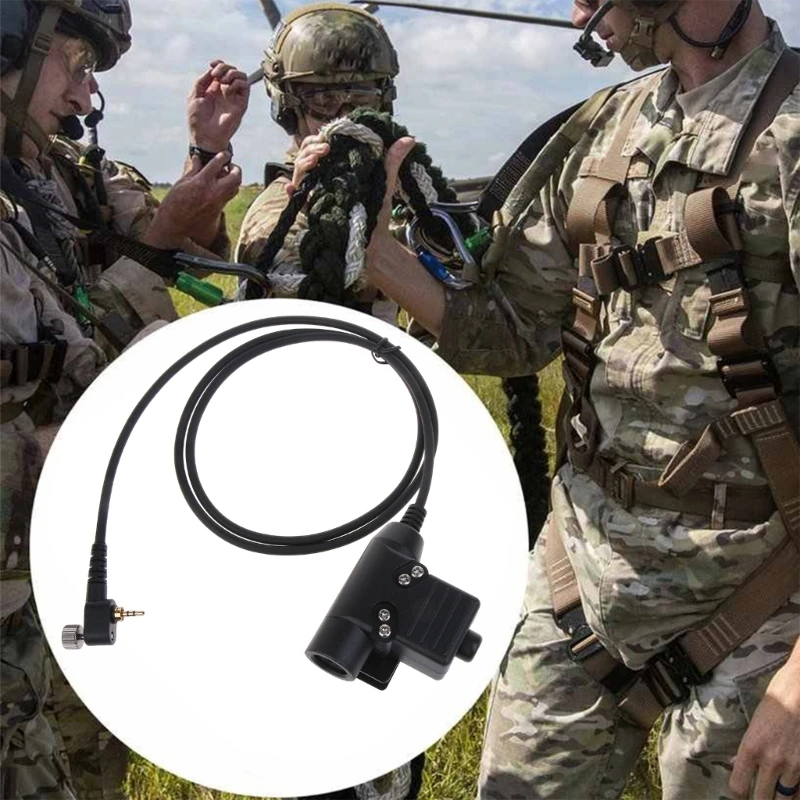 Compatible for MTH850 MTH800 MTP850 MTS850 MTH600 MTH650 HD01 HD02  PTT Cable-Plug Walkie-Talkie Headset Adapter