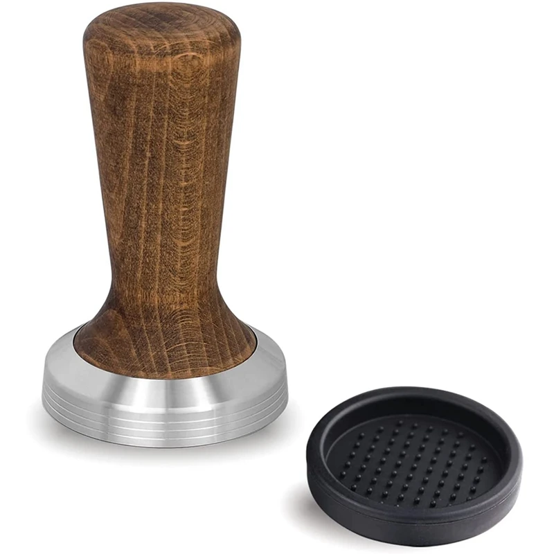

58mm Espresso Coffee Calibrated Pressure Tamper Flat Based Espresso Tamper for 58mm Portafilter, Stainless Steel Base