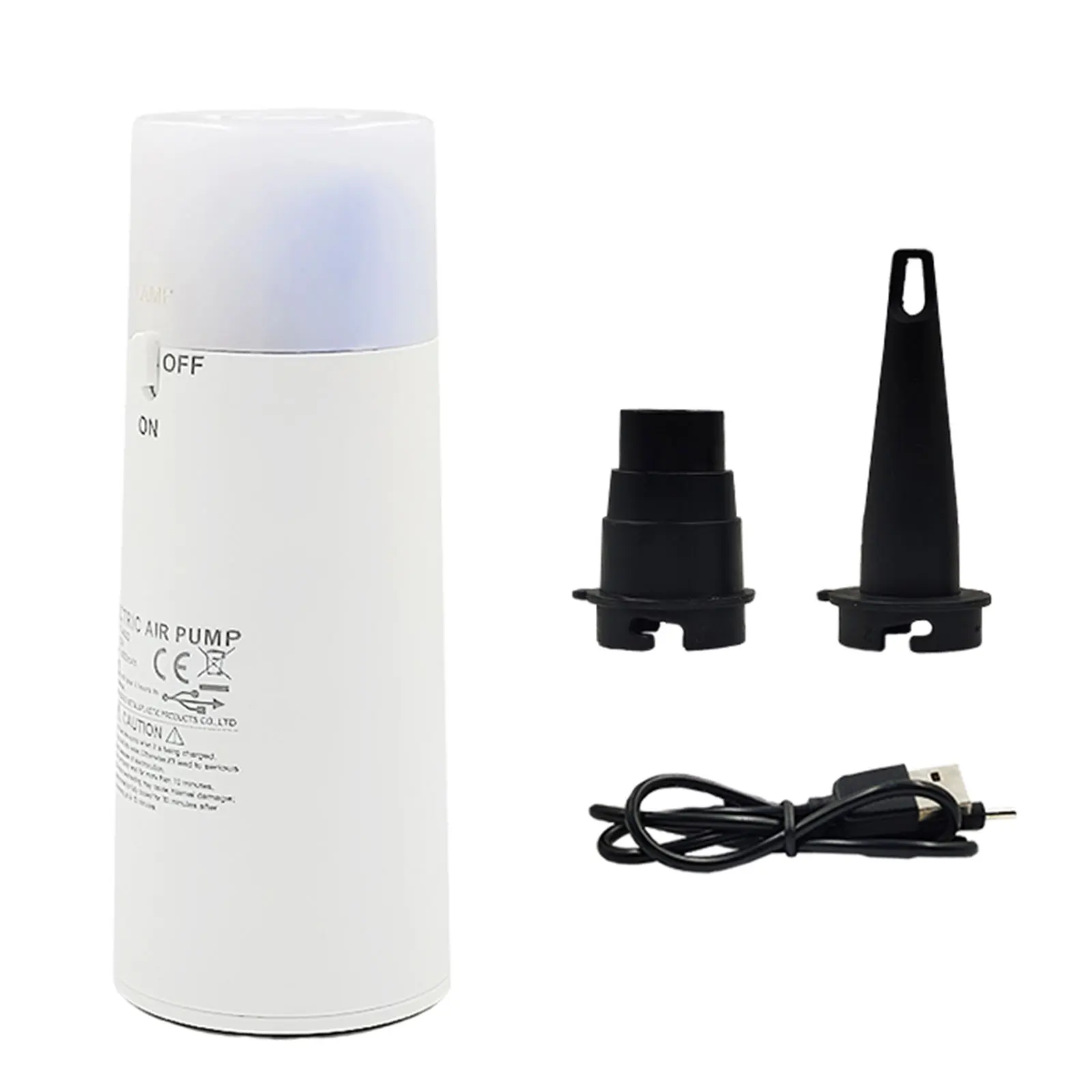 

USB Charging Air Pump Vacuum Illumination Multifunction for Party Waterbeds Travelling Easy Carrying Air Mattresses