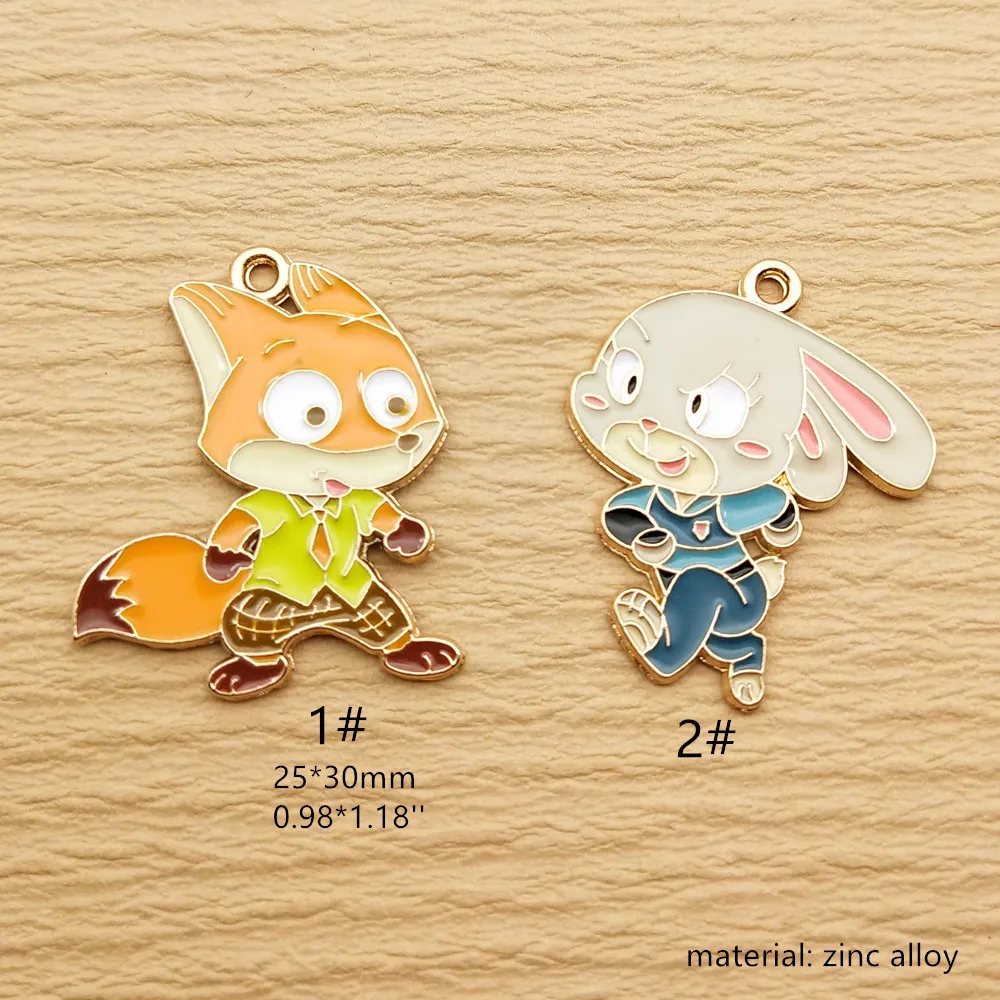 10 шт. аниме Шарм для изготовления ювелирных изделий из мультфильма Эмаль