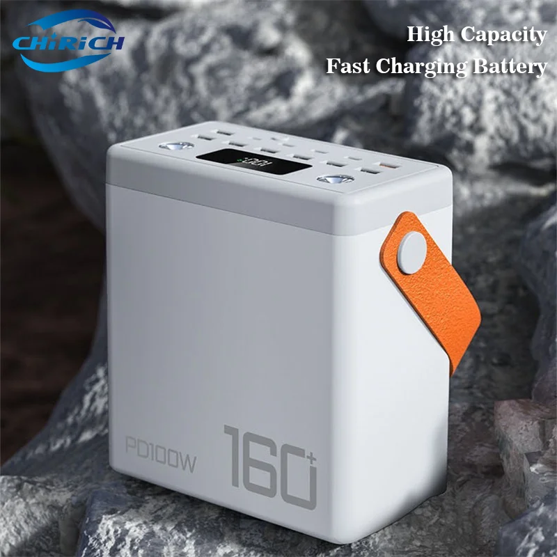 

160000mAh 100W Power Station Powerful Emergency Power Bank 200000mAh Fast Charger External Battery For iPhone Laptop Outdoor