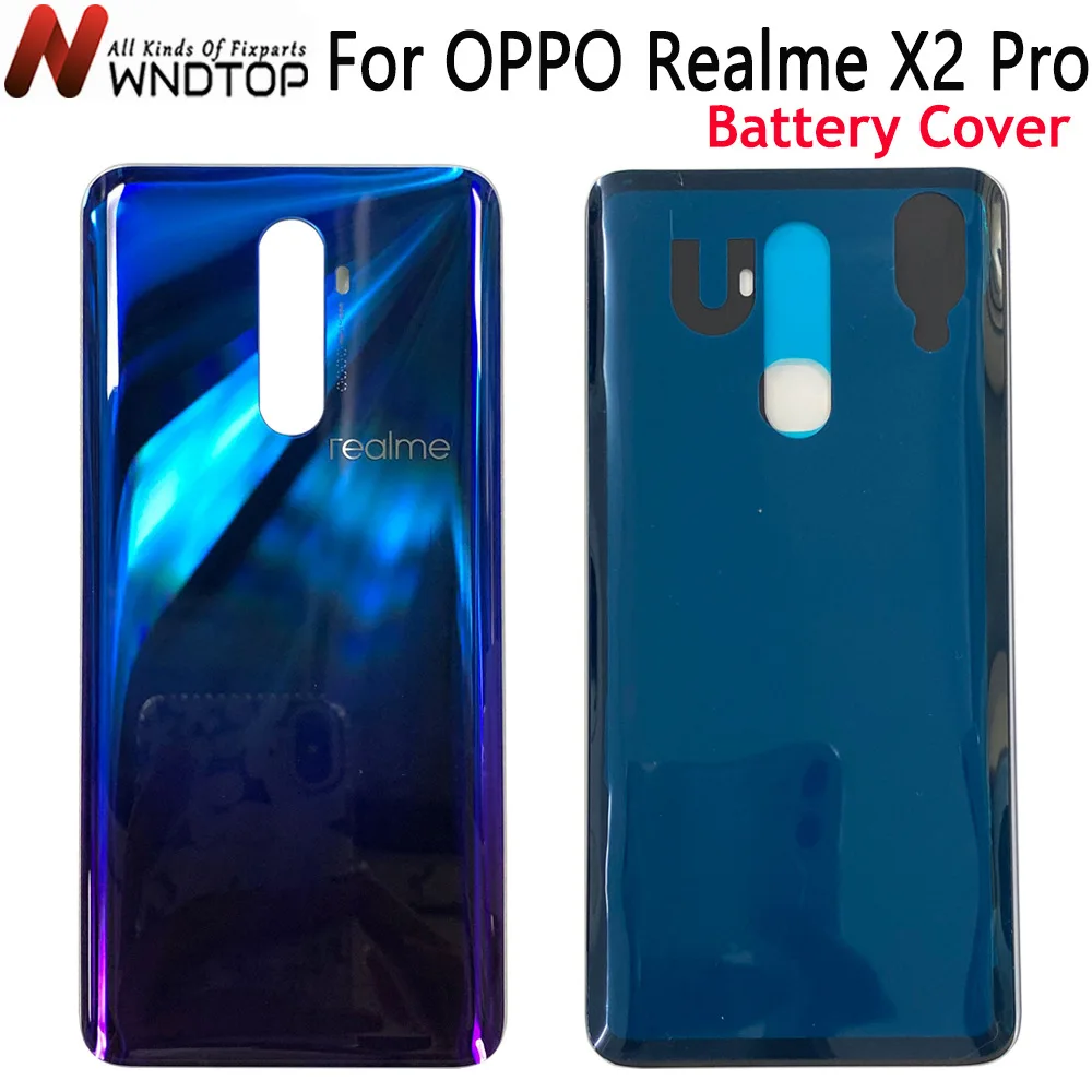 

New For 6.5" Oppo Realme X2 Pro Battery Cover Back Housing Replacement Parts Case For Realme X2Pro RMX1931 Battery Back Cover