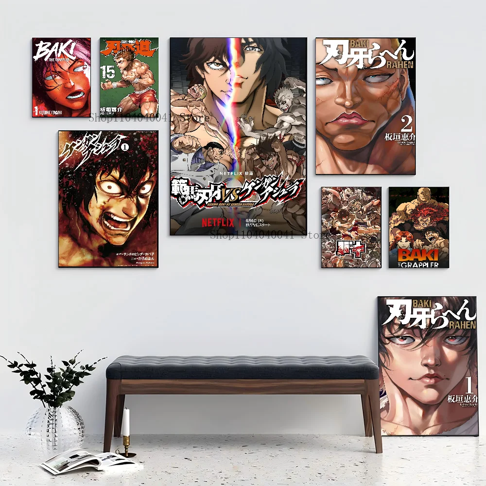 Постер из японского аниме Baki The Grappler Comics 1 шт. |