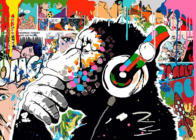 

Печать на холсте "Граффити Поп"