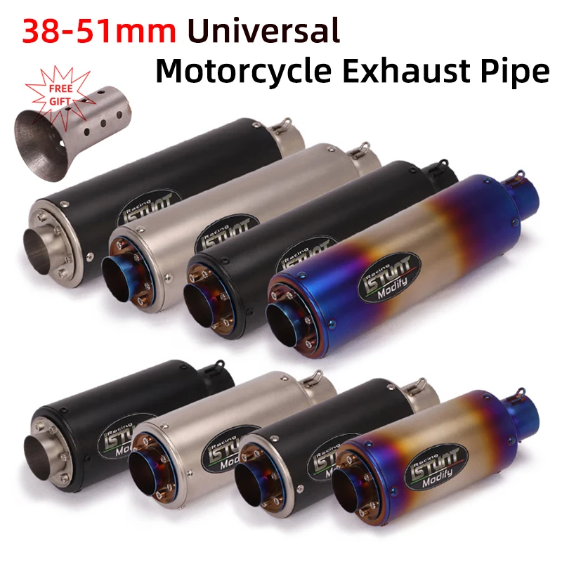 

Universal 51MM Motorcycle Modify Exhaust Pipe Escape DB Killer For Z900 Z800 NINJA 400 GSXR1000 SV650 R6 R3 ZX6R ZX10 MT07 MT09