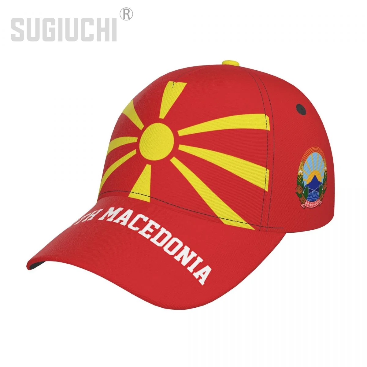 

Бейсболка унисекс с флагом Северной Македонии, для взрослых, патриотическая шляпа для бейсбола, для фанатов футбола, для мужчин и женщин