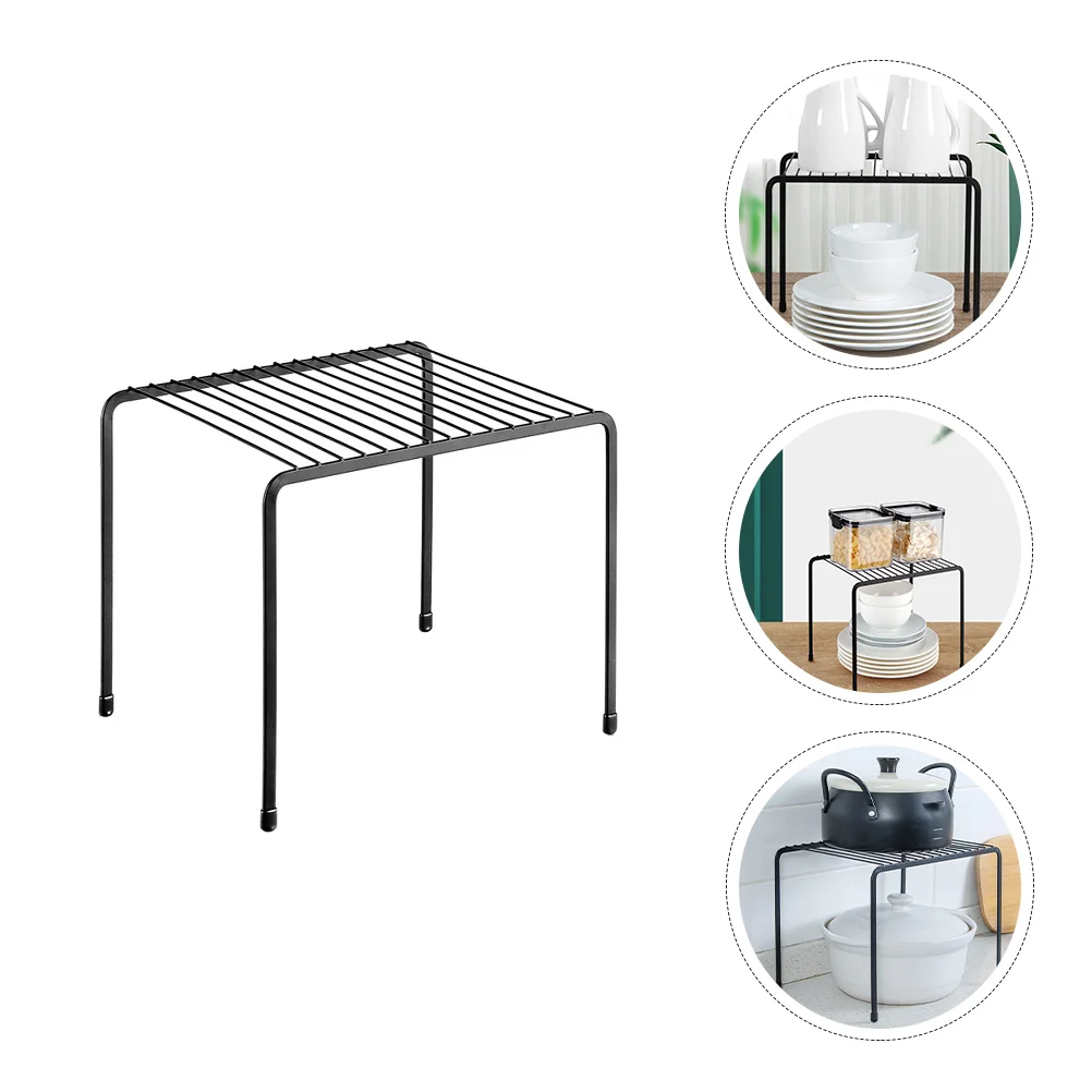 

Rack Shelf Organizer Storage Kitchen Cabinet Bathroom Wire Shelves Dish Drain Cupboard Stand Cutlery Iron Standing Pantrysink