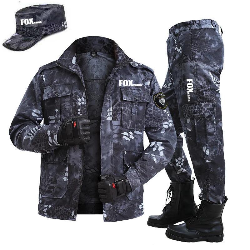 New Spring And Summer Thin Outdoor Sports Fishing Suits Camouflage Uniform Men's Cycling Wear-resistant Clothing