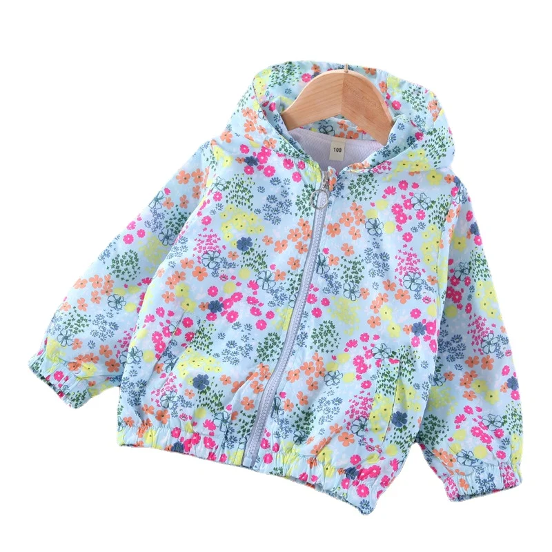 

2023 Spring New Girls' Jackets Long Sleeve Small Floral Daisy Children's Clothes for Girls' Coats Fashion Girls Spring & Autumn