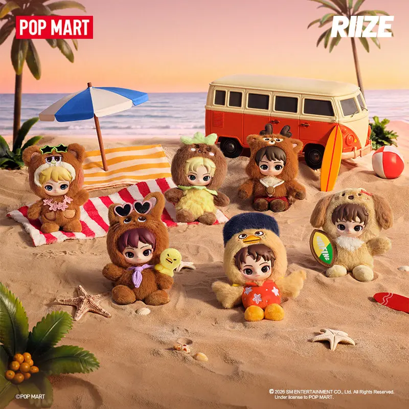 Фото Оригинальная серия POPMART RIIZE Soft and Cuddly Friends, модная коллекция милых декоративных предметов в формате сюрприз-бокса, в наличии в качестве подарка. №3