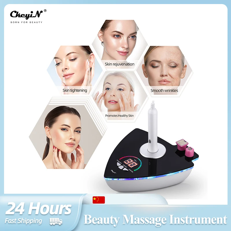 

CkeyiN RF Apparatus Facial Micro Current Induction Machine Anti-wrinkle Lifting Firming Wrinkle Removal Skin Care