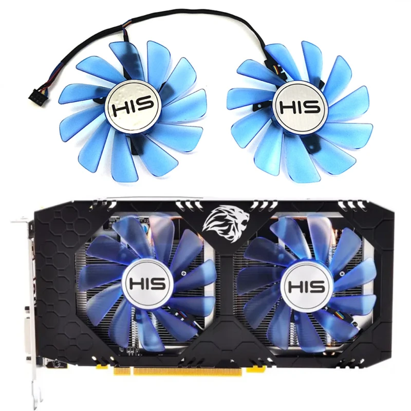 

NEW 1LOT 85MM 4PIN FDC10H12S9-C RX 570 580 GPU Fan，For HIS RX470 RX474 RX570 RX574 RX580 RX588 Graphics card cooling fan