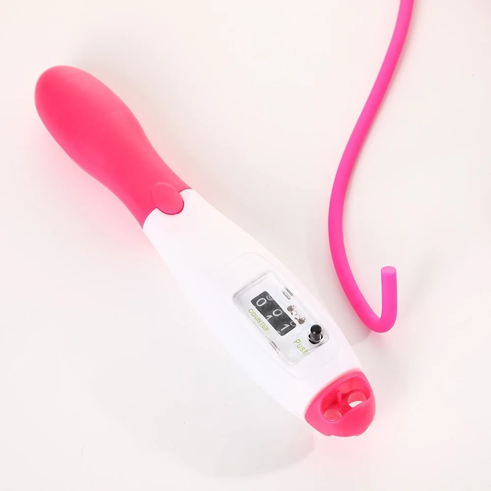 Скакалка цифровая с подсчетом скорости для фитнеса и бокса регулируемая