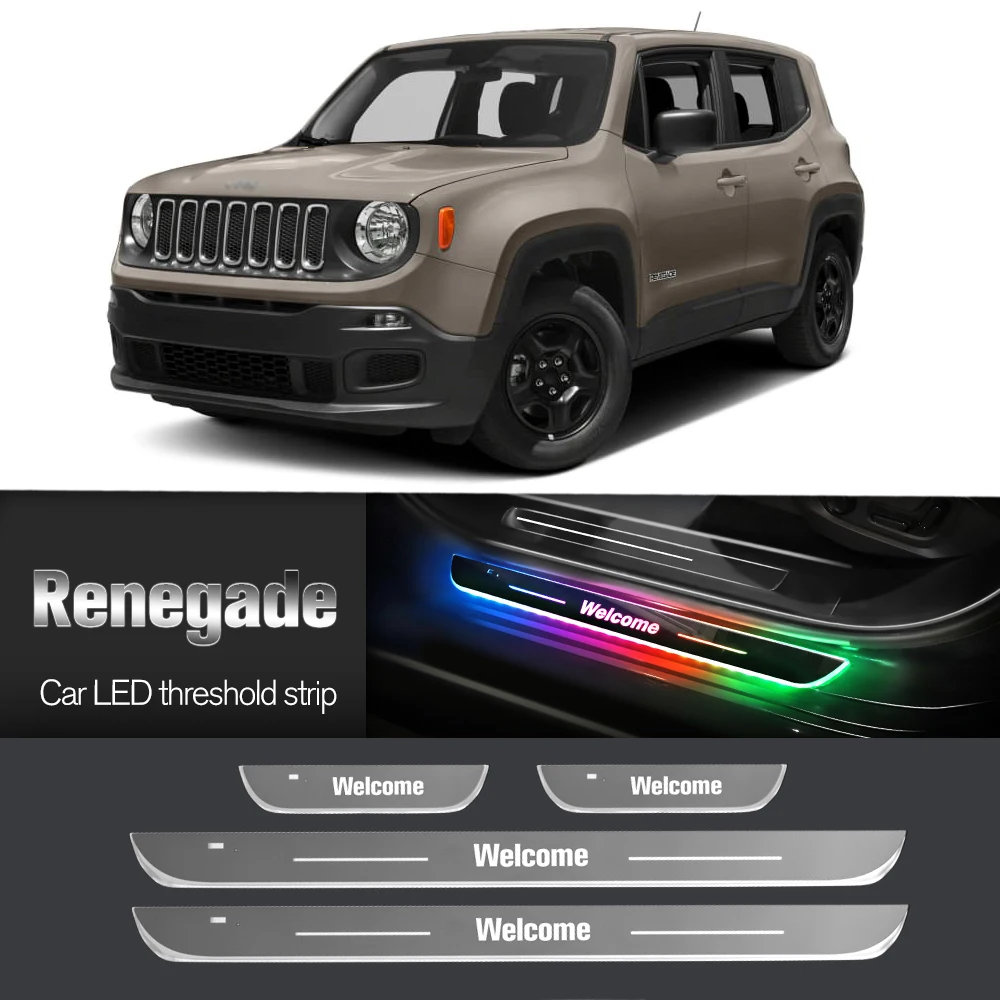 Автомобильный порог для Jeep Renegade 2014-2023 2016 2017 2018 индивидуальный логотип