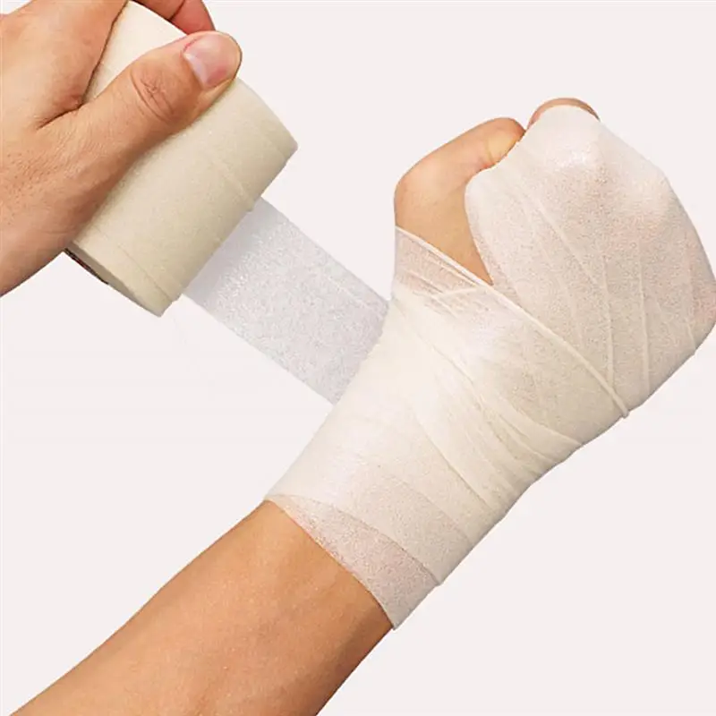 

2 Rolls Elastic Sponge Bandage Shock-absorption Sponge Sports Tape Sports Supply