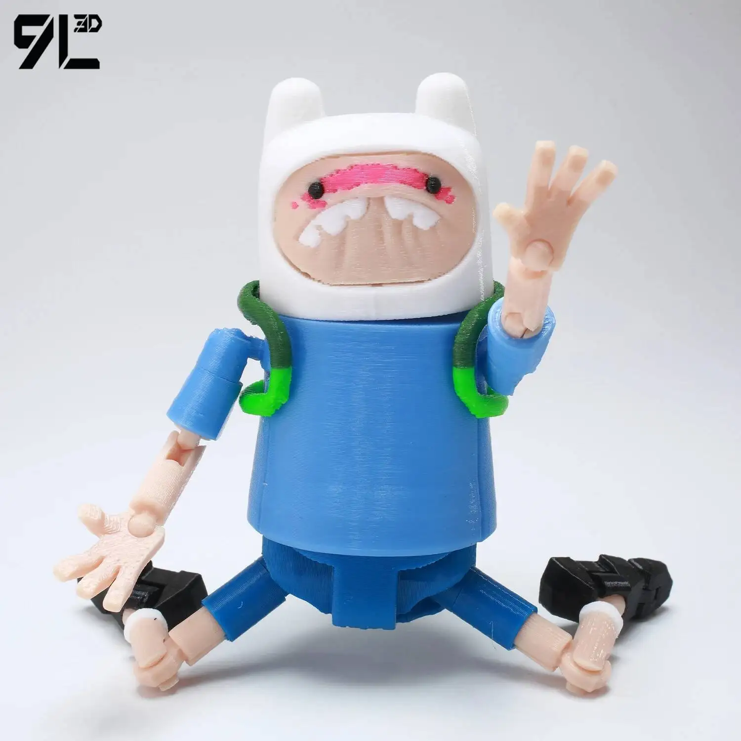 Фото Коллекционная фигурка Lucky Dummy13 Titan13: 9-суставчатая 3D-печатная фигурка синего мальчика в белой шляпе, подарок на день рождения, игрушка №2