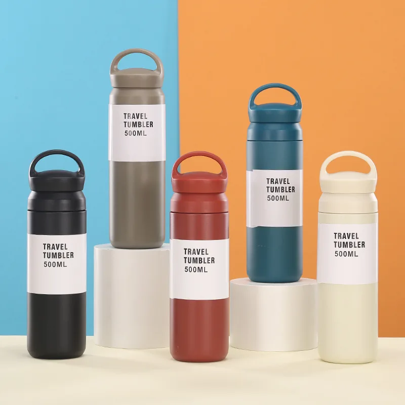 Портативная чашка для воды из нержавеющей стали 500 мл автомобильная кофейная