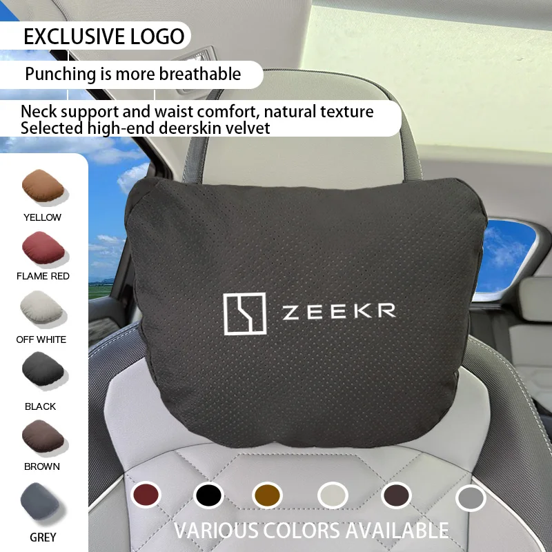 Фото Для ZEEKR X 001 009 007 7X ZEEKR001 FR ZEEKR009 MIX Автомобильные аксессуары Подголовник для шеи Подушка для защиты поясницы 2025 2026 №1