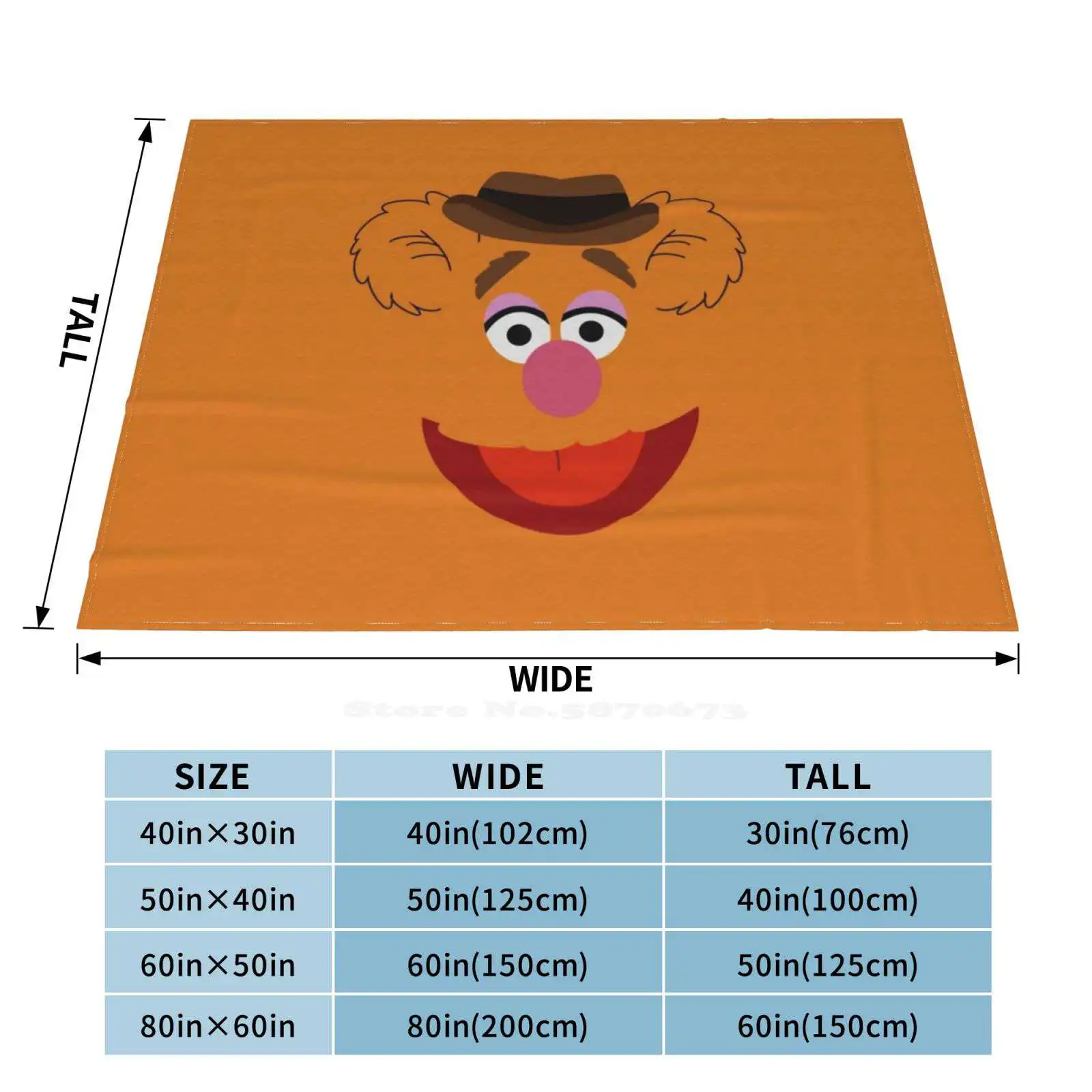 Лидер продаж высококачественное теплое фланелевое одеяло с принтом Fozzy Waka Wocka The