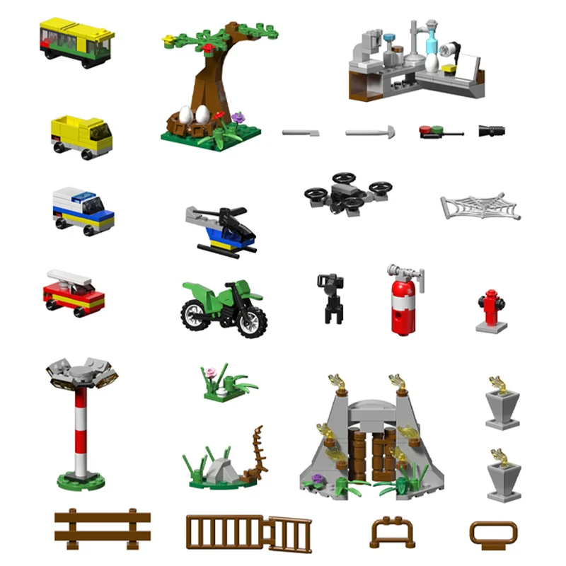 Конструктор детский таинственный динозавр совместимый с календарём - купить по
