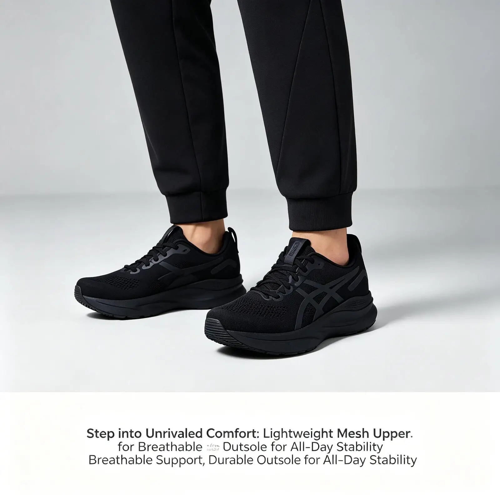 Фото Горячая новинка: Мужские кроссовки ASICS GEL-KAYANO 32 черные, низкие, для бега, комфортные, универсальные, с амортизацией, дышащие 1011c052-001 №1