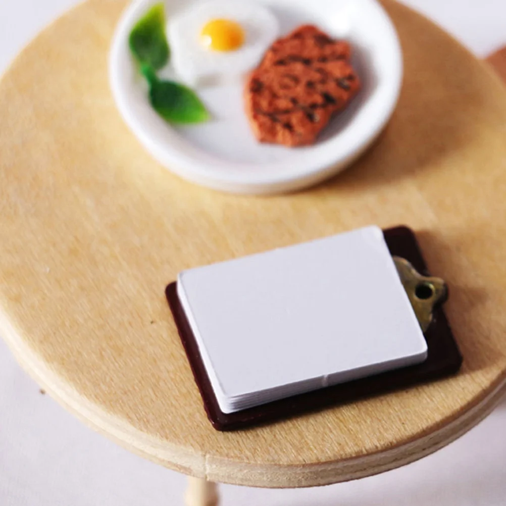 

3 Pcs Toys Tablet Clipboard Model House Supply Decor Miniature Study
