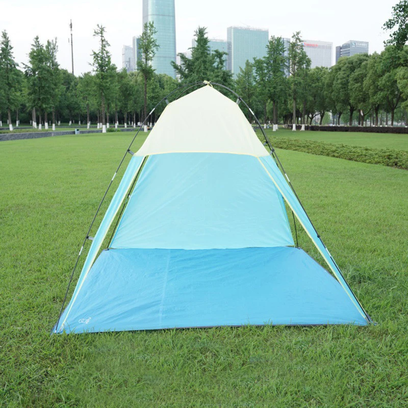 

Portable Fishing Picnic Beach Tent Foldable Travel Camping With Bag Summer Season Sand Light Weight Easy Carry Hot Weather Use