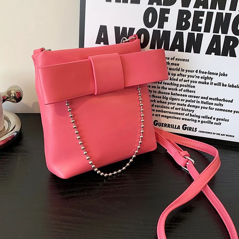 Handbag Ladies Luxury Designer Women Purse 2022 Trend Fashion New Female Cheap Casual Bucket Crossbody Bag Big Bow Free Shipping