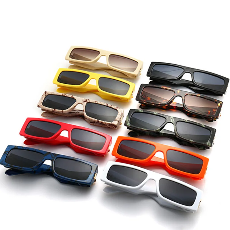 

Модные Винтажные прямоугольные солнцезащитные очки Брендовые дизайнерские ретро солнцезащитные очки Квадратные антибликовые очки унисек...