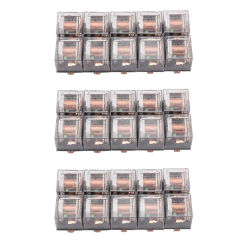 

30Pcs Waterproof Automotive Relay 12V 80A 5Pin Car Control Device Car Relays High Capacity Switching Car Accessories