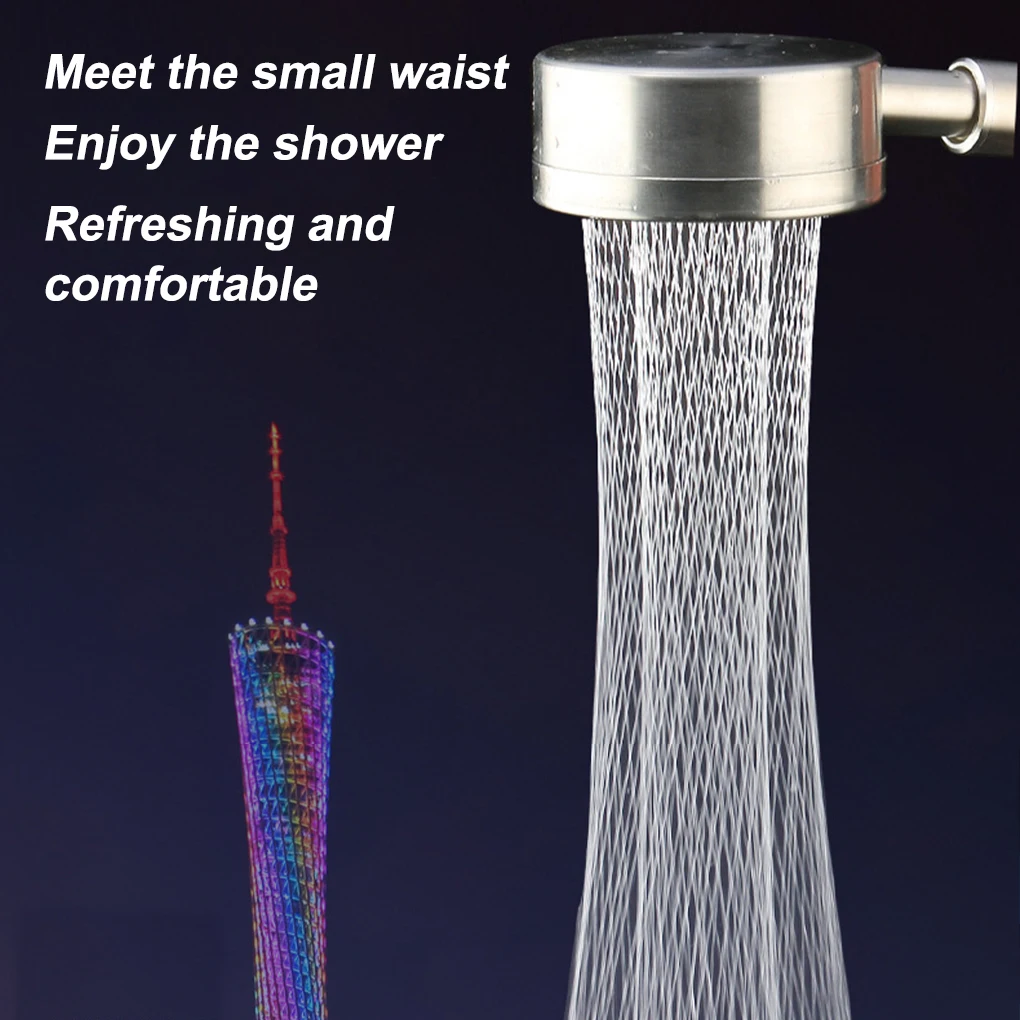 

Handheld Shower Head Stainless Steel Fall resistant Wall Mounted High Pressure for Bathroom Set Water Saving Rainfall Shower