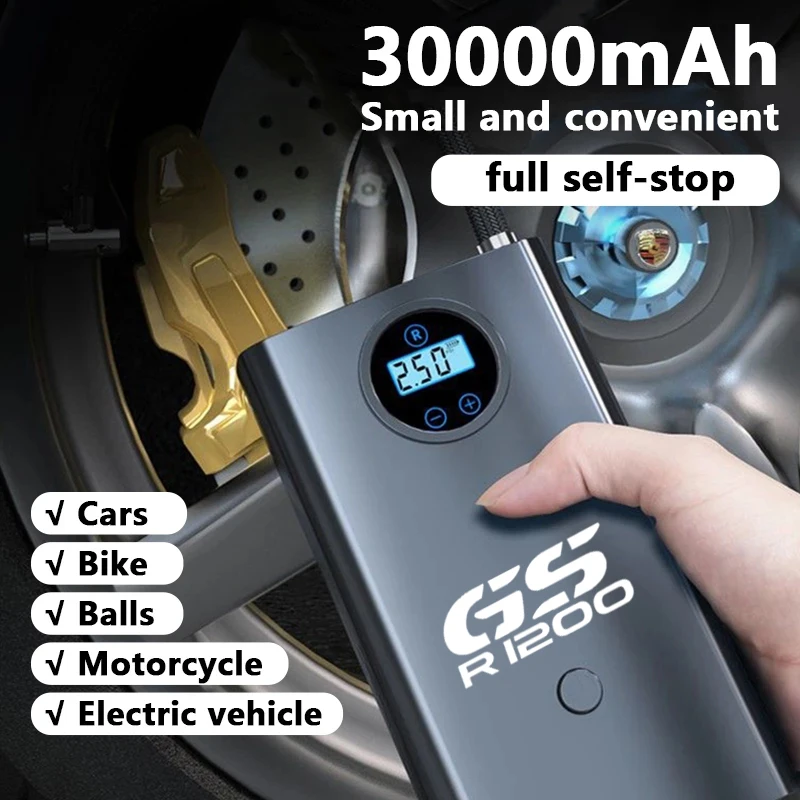

Автомобильный беспроводной воздушный насос, мини портативный воздушный компрессор 150psi, насос для шин для BMW GS1200, автомобильные аксессуары