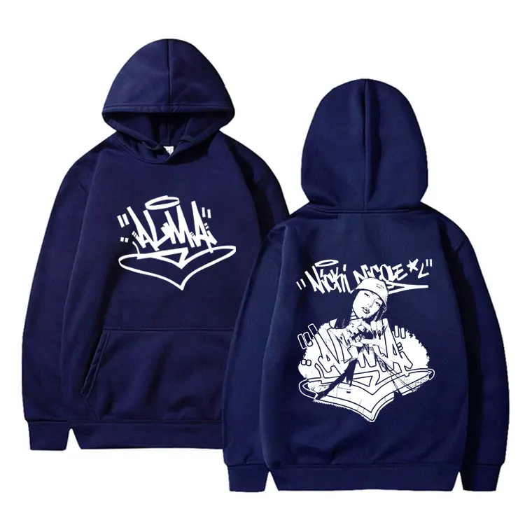 Рэпер Nicki Nicole ALMA World Tour Толстовка с рисунком Мужская мода Повседневный пуловер