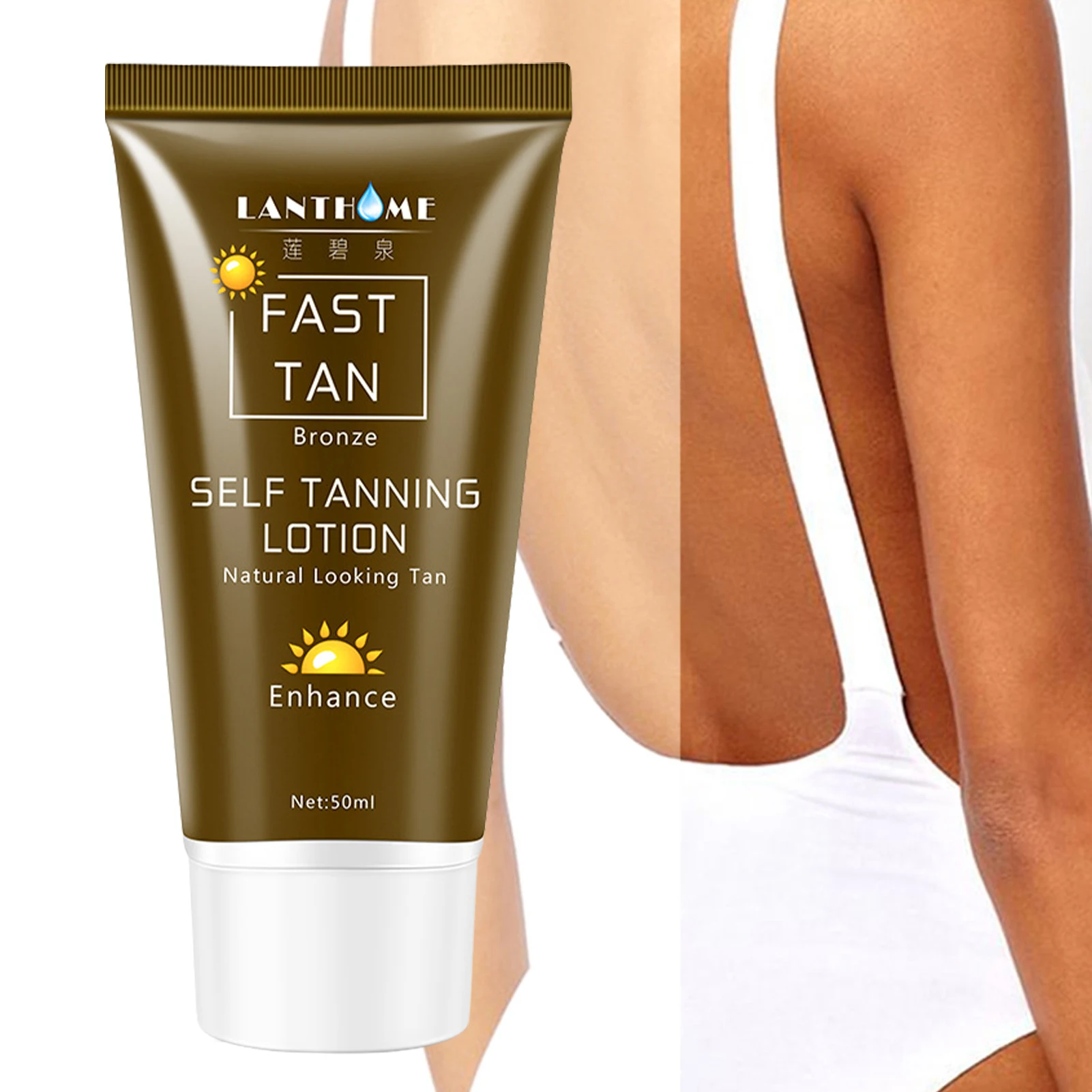 

Sunless Tanner Body Self-Tanners Tanning Lotion For Women Body And Face No Gimmicks Moisturizing Ingredients 50g