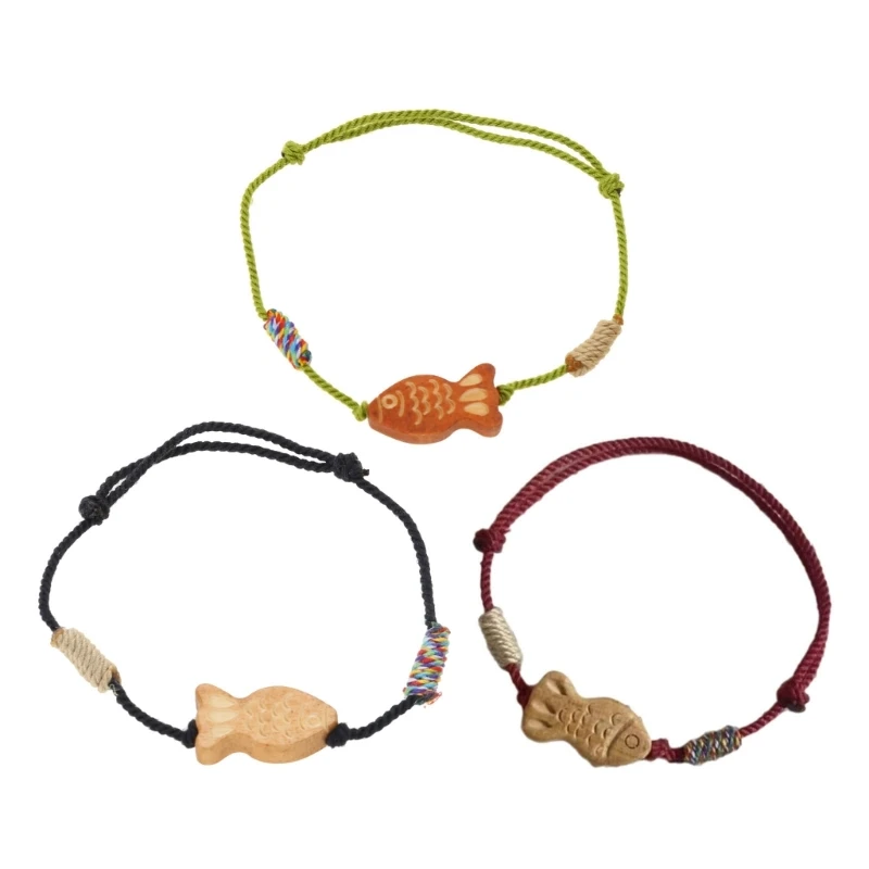 Браслет KIKI Lucky Fish браслет регулируемого размера ручной работы для запястья