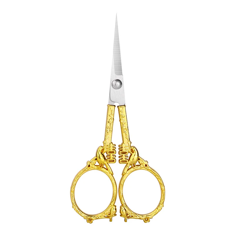 

Stainless steel scissors opening ribbon-cutting scissors home tailor cutting thread head retro scissors paper-cutting scissors