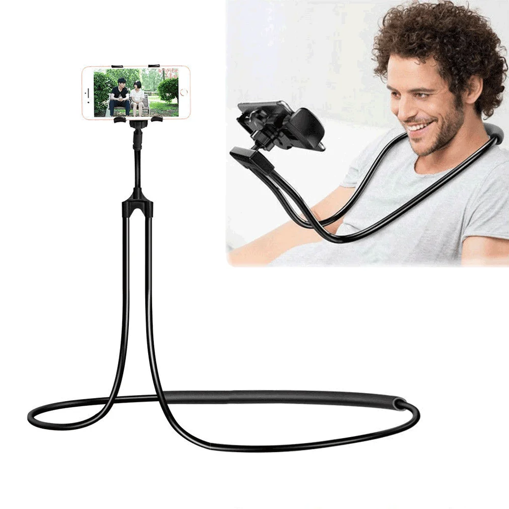 

Lazy Mobile Phone Holder Universal Flexible Neck Waist Phone Holder Cellphone Desk Mount Selfie Stand Table Car Phone Bracket