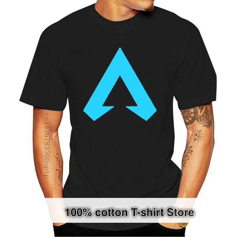 

Мужская флуоресцентная футболка Apex Legends, стильная футболка с коротким рукавом, 100% хлопок, уличная одежда, футболка с принтом игры Battle Royale, то...