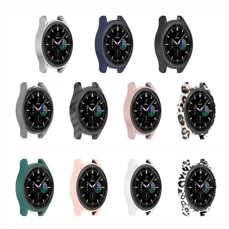 

PC Protective Shell For Samsung Galaxy Watch 4 Classic Hollow Half Pack Cover Case