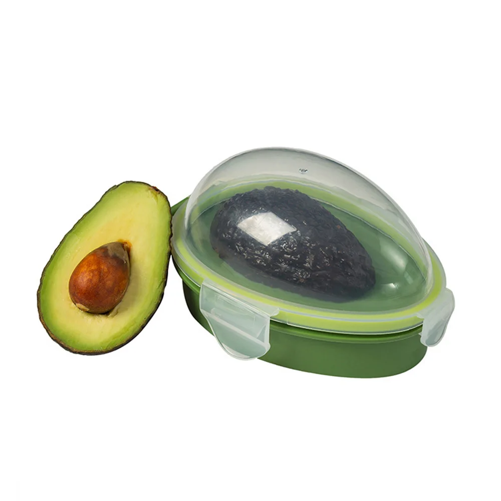 

Food Storage Box Avocado Holder Fruits Vegetable Container Reusable Sealed Keep Fresh Household Kitchen Food Organizer Box