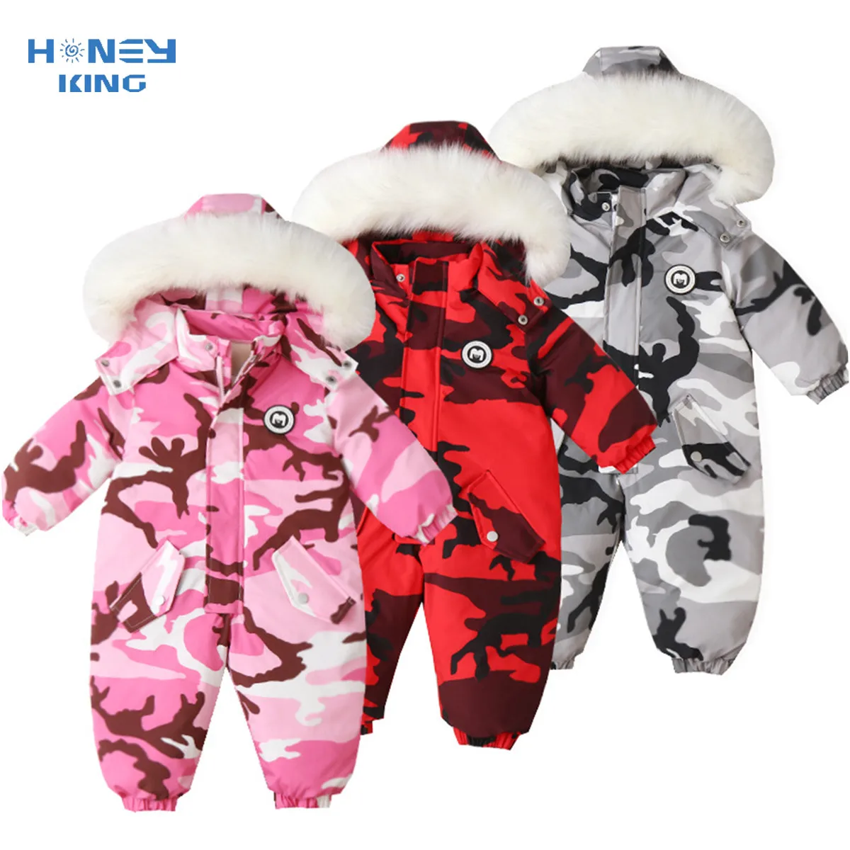 

Newborn Baby Boys Winter Coat Outwear Plus Velvet Thickening Soft Fleece Rompers Infant Jumpsuit Overalls For Kids Clothes