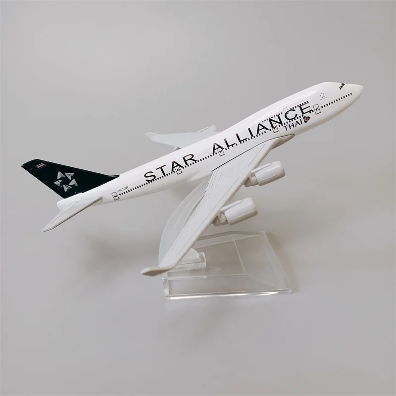 

16cm Air STAR ALLIANCE Airways B747 Airlines Airplane Model Boeing 747 Airways Alloy Metal Diecast Plane Model Aircraft Gifts