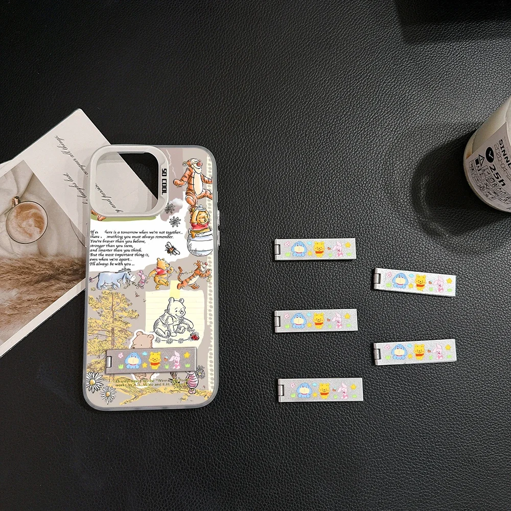 Kreskówka Kwiaty Kubuś Puchatek Etui do Samsung Galaxy S24 S23 S22 S21 Note20 Ultra Plus FE M31 4G 5G Back Cover z uchwytem