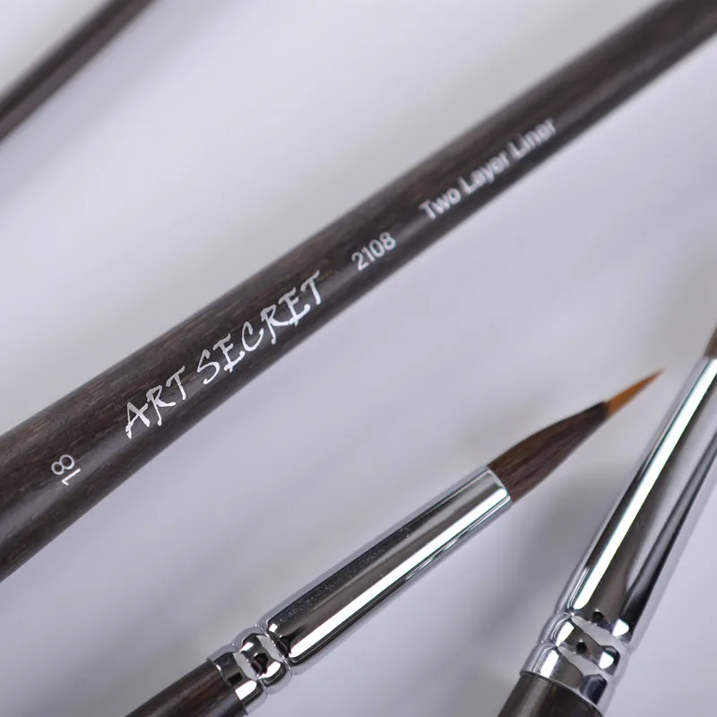 Новое поступление 2108 двухслойная кисть для рисования акварелью Artsecret с острыми
