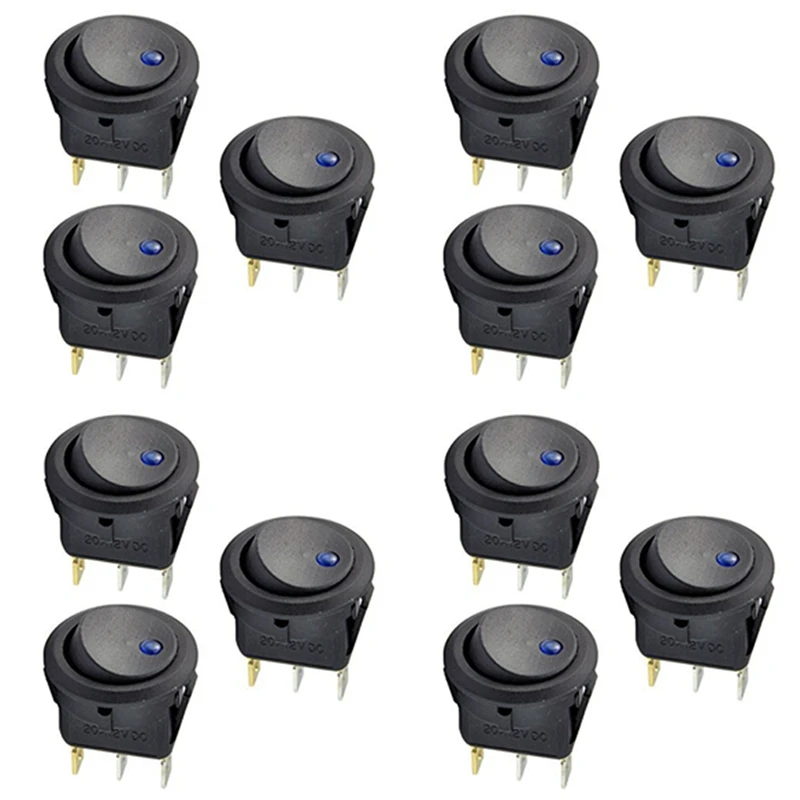 

12 шт., 12 В, 20 А, тумблер с сисветильник светом