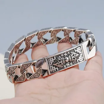 Real S925 Silver Retro Thai Six Words 2